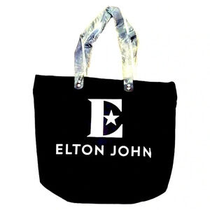 Elton John VIP Farewell Yellow Brick Road Tour Promo Black Canvas Bag Unisex Q40